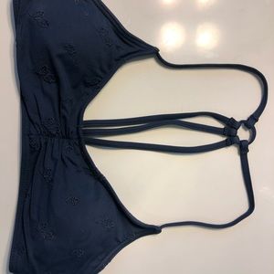 blue bathing suit top